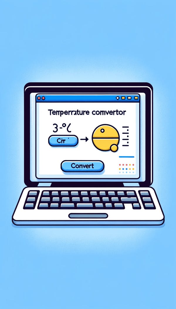 DALL·E 2024-01-07 14.26.23 - An illustration for an educational article about a temperature converter program in Python. The image should depict a computer screen with a simple us (1).png
